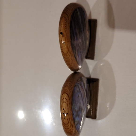 Vintage  Ataahua Genuine  New Zealand PAUA Shell 3" 2set - Picture 3 of 5